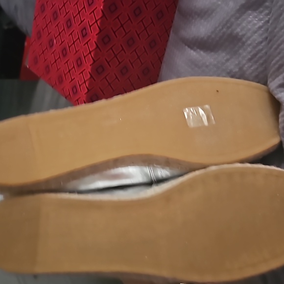 Tory Burch Eleanor espardrille metallic leather - Picture 3 of 4